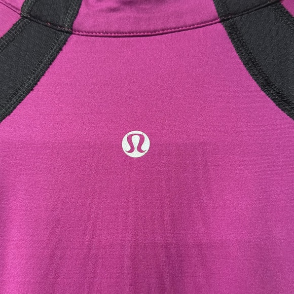 Lululemon 1/2 Zip Long Sleeve Magenta Top - Picture 5 of 8